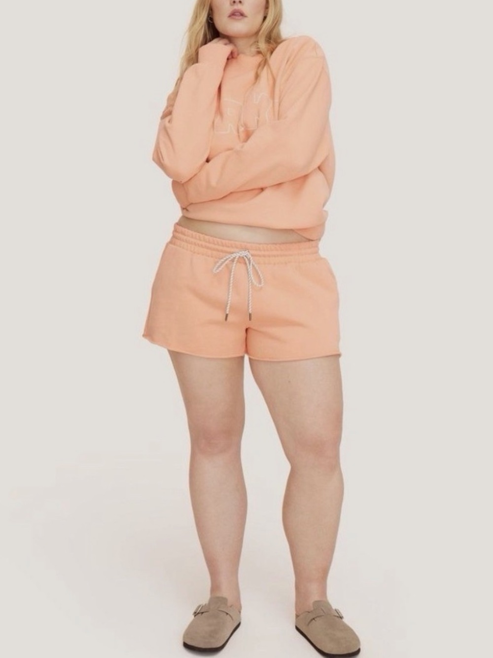 Parke x Target Peach Orange Drawstring Womens Shorts XL